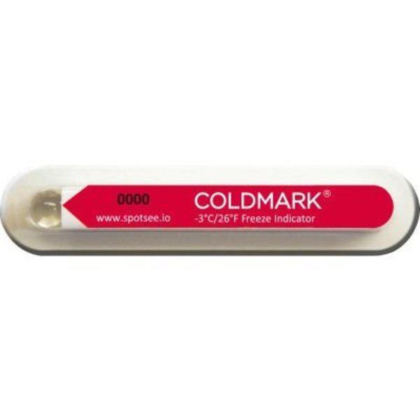 Shockwatch SpotSee„¢ ColdMark„¢ Freeze Temperature Indicators, -3°/-26°F, 100/Box CM -3/-26
